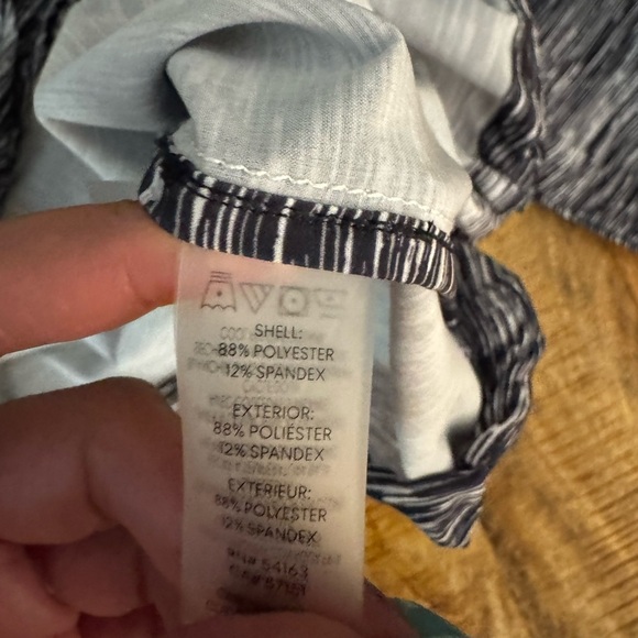 Calvin Klein Black and White Patterned performance Blouse top 3X NEW NWT - Picture 6 of 7